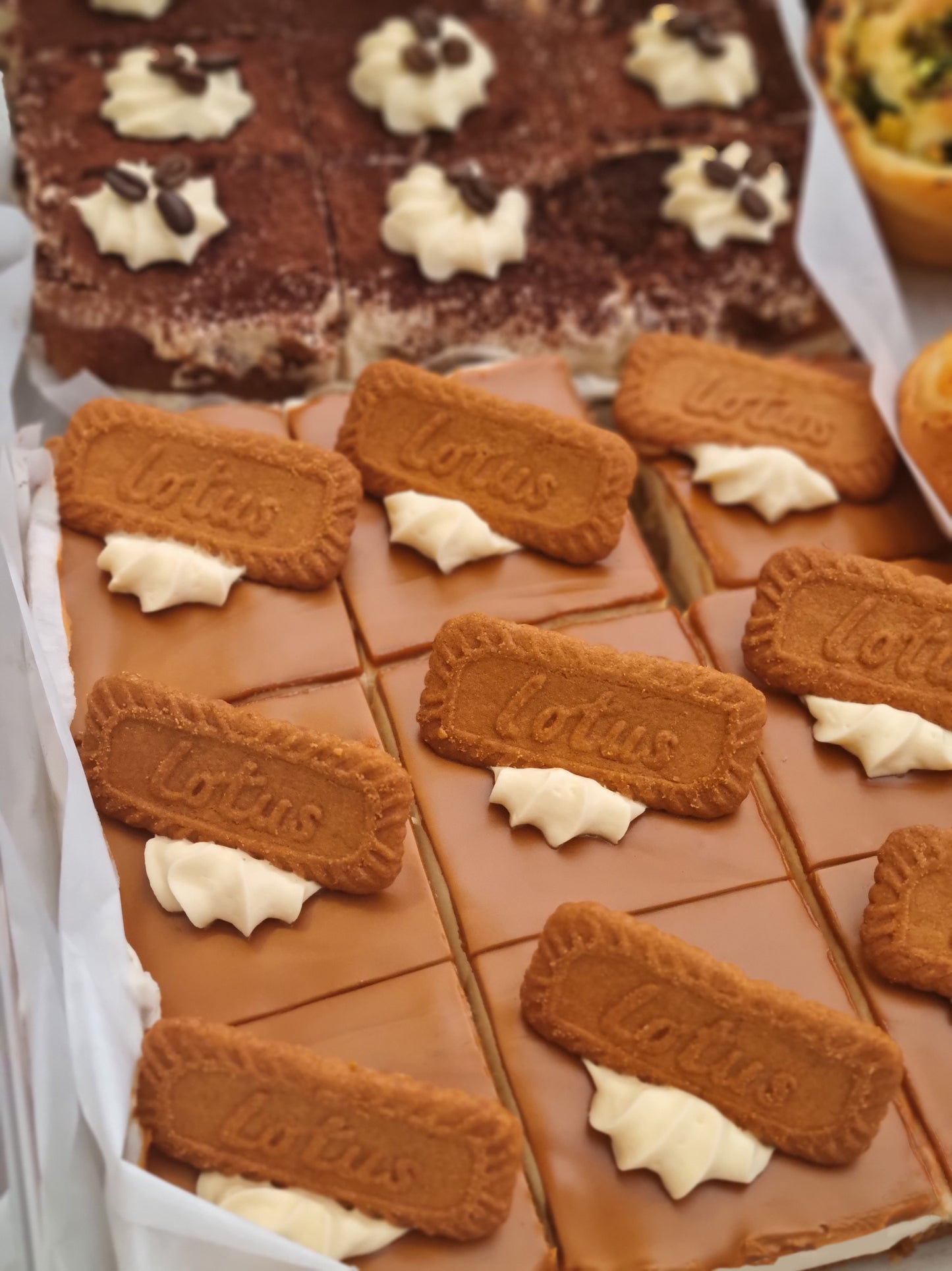 Biscoff Banana Cheesecake Slab